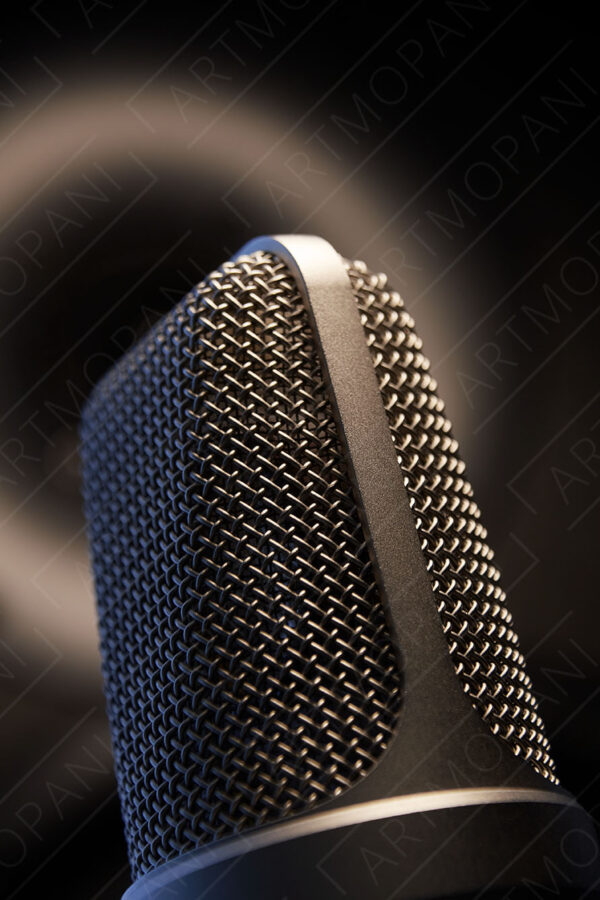 studio microphone close-up