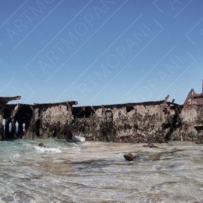 Ship Skeleton on the Shore