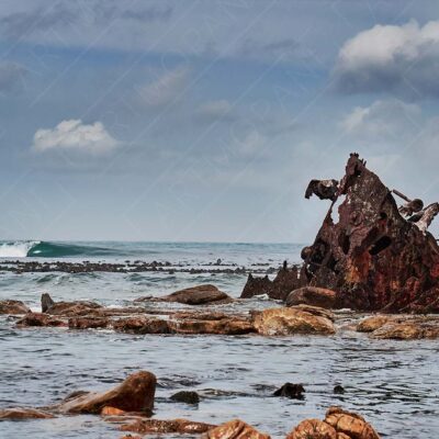 Shipwreck on the Cape Point Coastline