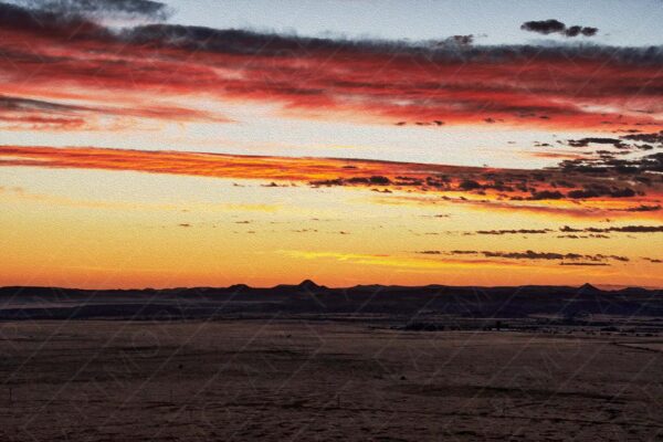 colourful Karoo sky at dusk