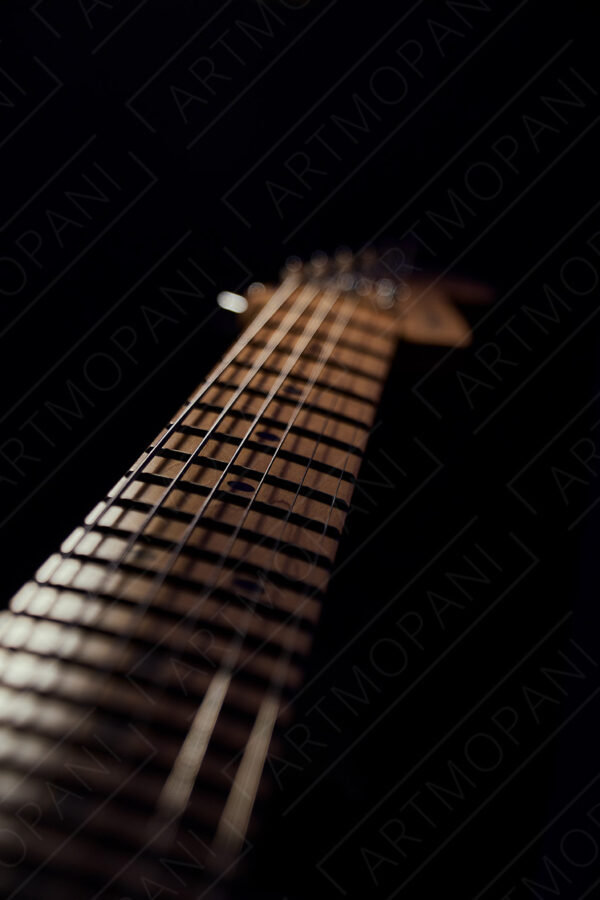 maple neck electric guitar fretboard